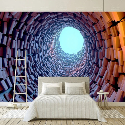 Image of Tunnel Opening Wallpaper Mural, Custom Sizes Available Wall Murals Maughon's