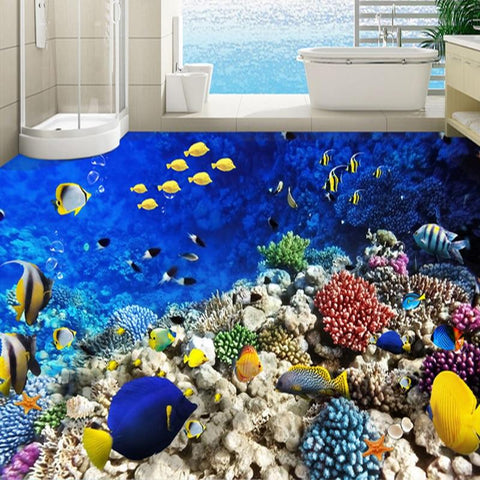 Image of Under The Sea Floor Mural, Custom Sizes Available Maughon's