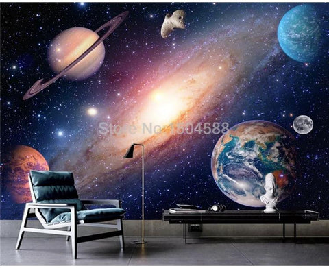 Image of Universe, Starry Sky Wallpaper Mural, Custom Sizes Available Maughon's