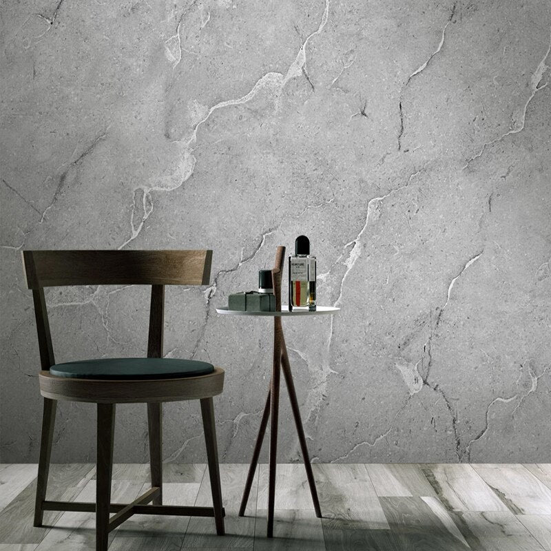 Veined Gray Stone Wallpaper Mural, Custom Sizes Available Wall Murals Maughon's