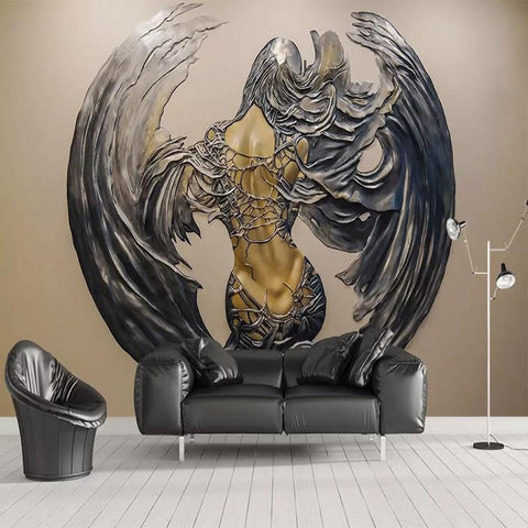 Image of Wings Figure Wallpaper Mural, Custom Sizes Available Maughon's