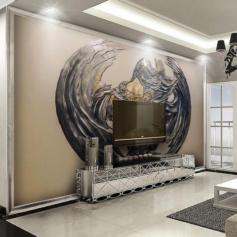 Image of Wings Figure Wallpaper Mural, Custom Sizes Available Maughon's