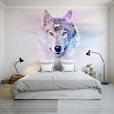 Image of Wolf Wallpaper Mural, Custom Sizes Available Maughon's