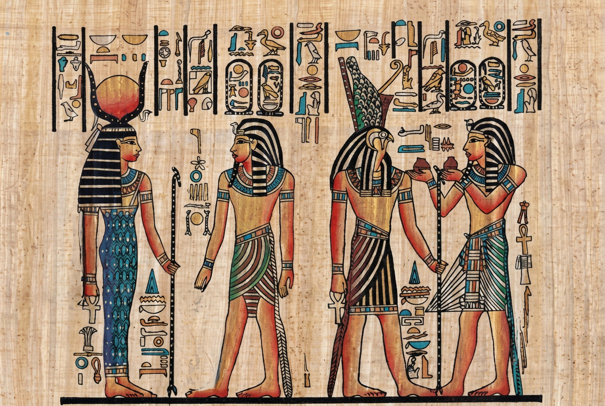 Egyptian Queen Hieroglyphs Wallpaper Mural, Custom Sizes Available