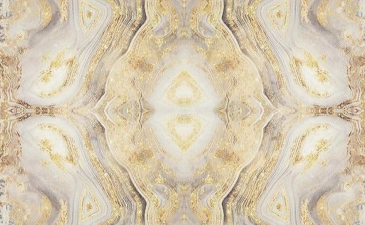 Exquisite Earthtone Butterflied Marble Wallpaper Mural, Custom Sizes Available