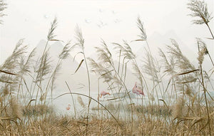 Calming Sea Grass Wallpaper Murals, Custom Sizes Available