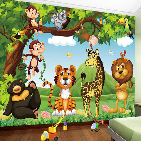 Image of Awesome Animals Wallpaper Mural, Custom Sizes Available