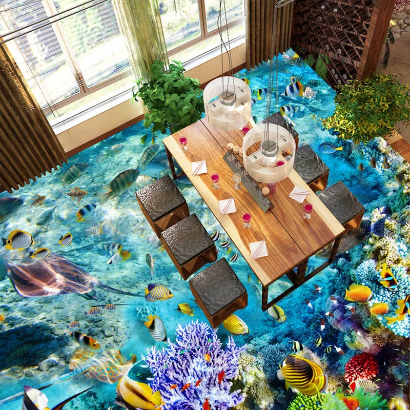 Stunning Ocean Reef Floor Mural, Custom Sizes Available