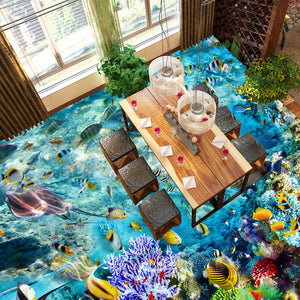Stunning Ocean Reef Floor Mural, Custom Sizes Available
