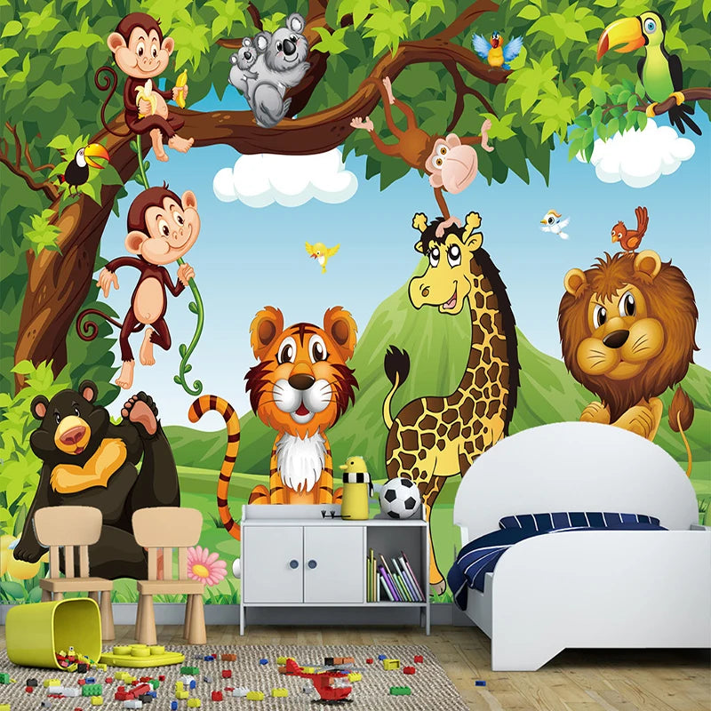 Awesome Animals Wallpaper Mural, Custom Sizes Available