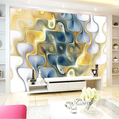 Image of Abstract Distorted Light Wallpaper Mural, Custom Sizes Available