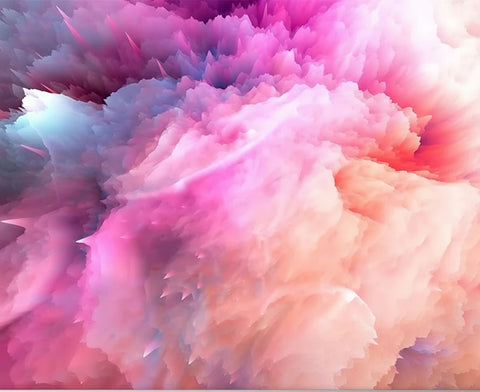 Image of Awesome Colorful Clouds Wallpaper Mural, Custom Sizes Available