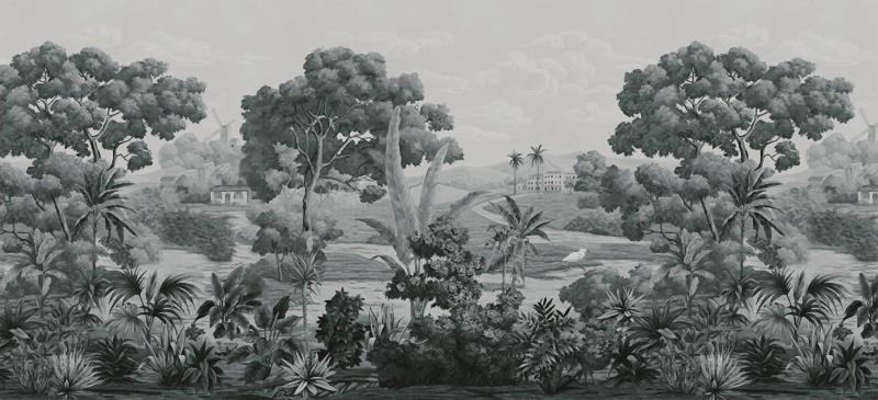 Beautiful European Pastoral Wallpaper Mural, Custom Sizes Available