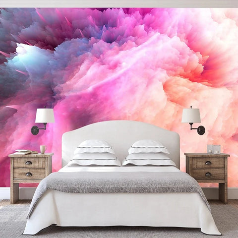 Image of Awesome Colorful Clouds Wallpaper Mural, Custom Sizes Available