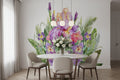 Bearded Iris Arrangement Watercolor Wallpaper Mural, Custom Sizes Available