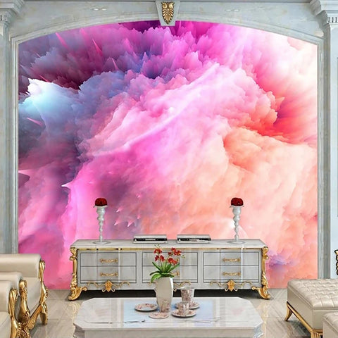 Image of Awesome Colorful Clouds Wallpaper Mural, Custom Sizes Available