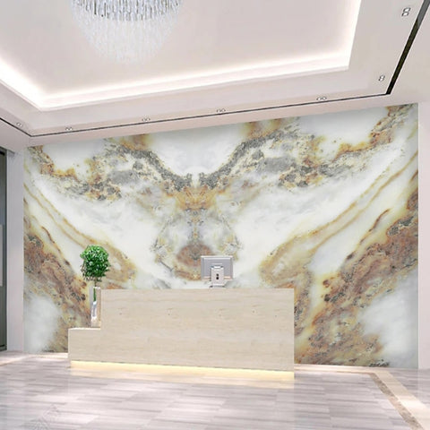 Image of Awesome Eagle Formation Butterflied Marble Wallpaper Mural, Custom Sizes Available