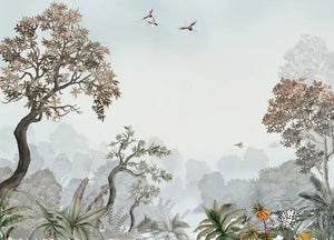 Alluring Tropical Beauty Wallpaper Murals, Custom Sizes Available