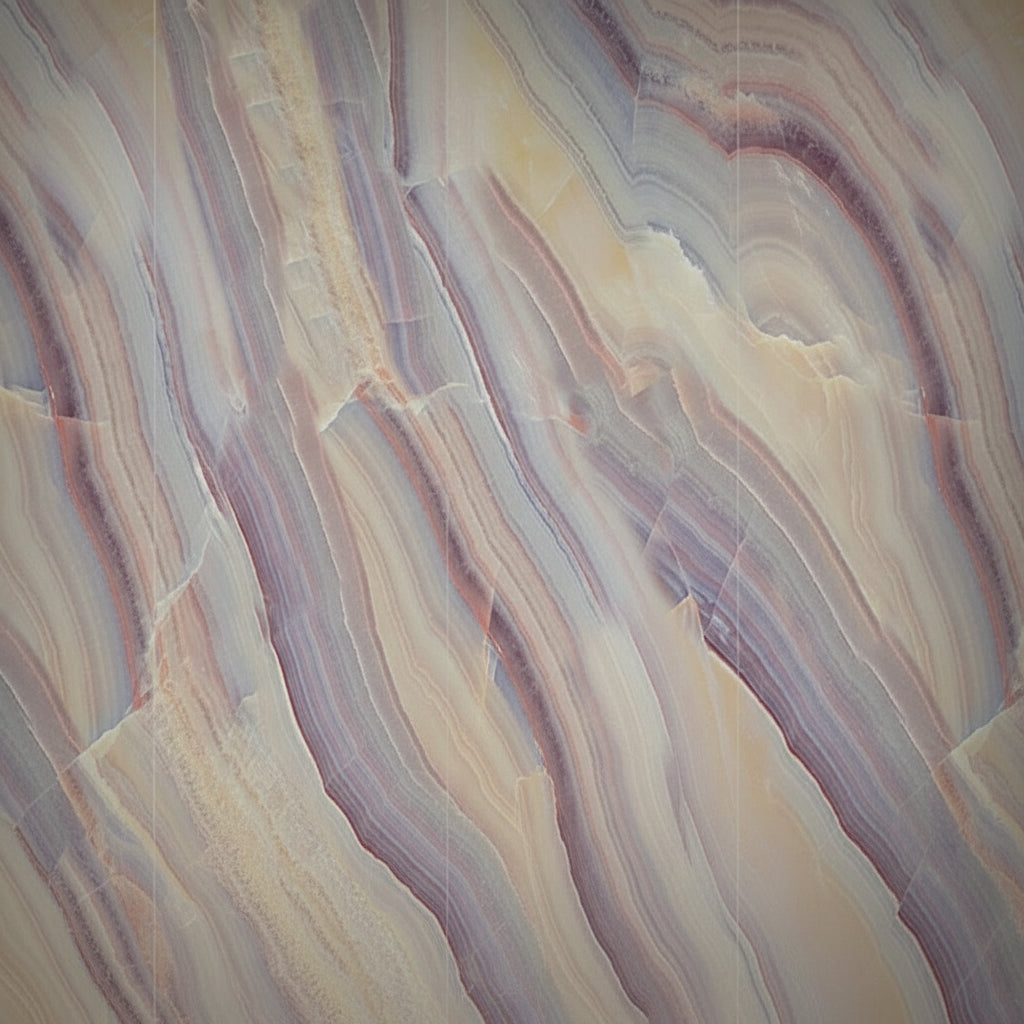 Awesome Purple/Tan/Blue Veined Marble Wallpaper Mural, Custom Sizes Available