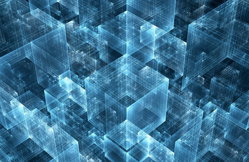 Abstract Graphic Cubes Wallpaper Mural, Custom Sizes Available