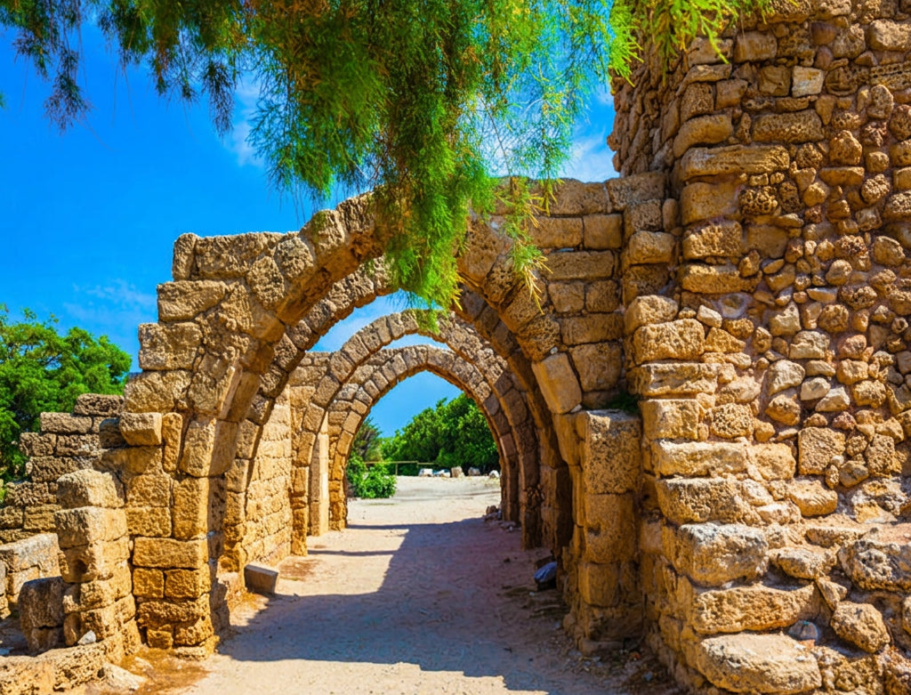 Ancient Arches Wallpaper Mural, Custom Sizes Available