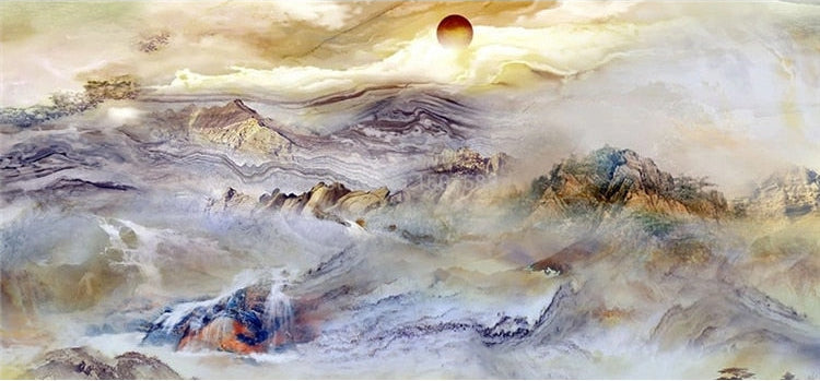 Barren Landscape Wallpaper Mural, Custom Sizes Available