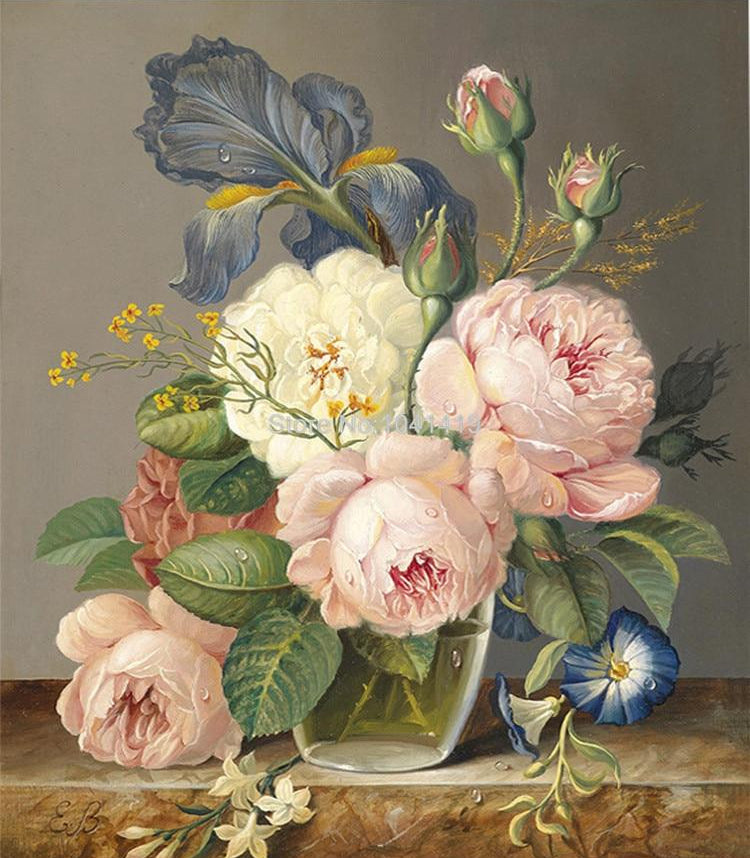 Beautiful Still-Life Wallpaper Mural, Custom Sizes Available