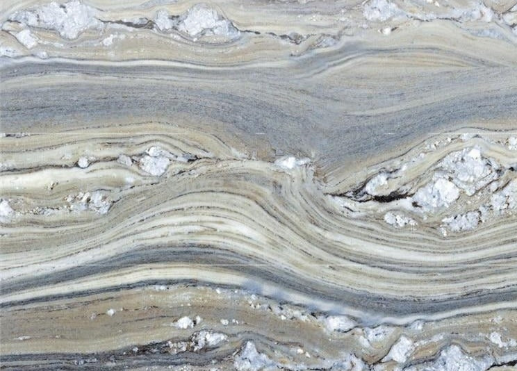 Light Blue and White Marble Wallpaper Mural, Custom Sizes Available
