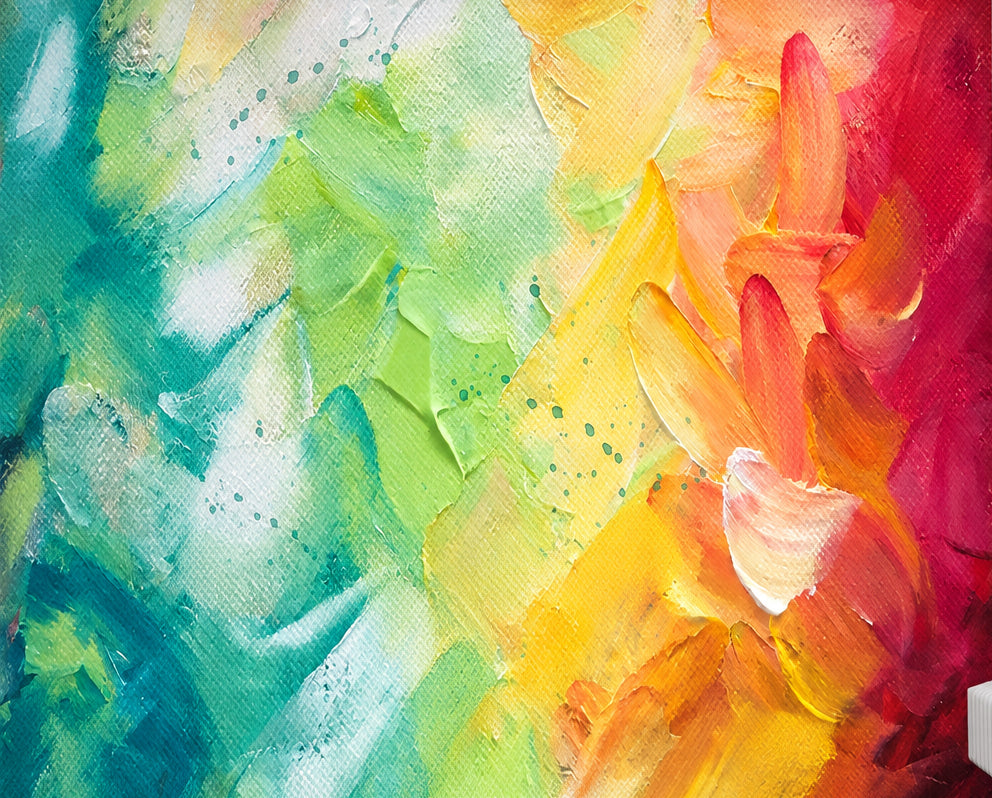 Papel pintado abstracto con pintura colorida, tamaños personalizados disponibles