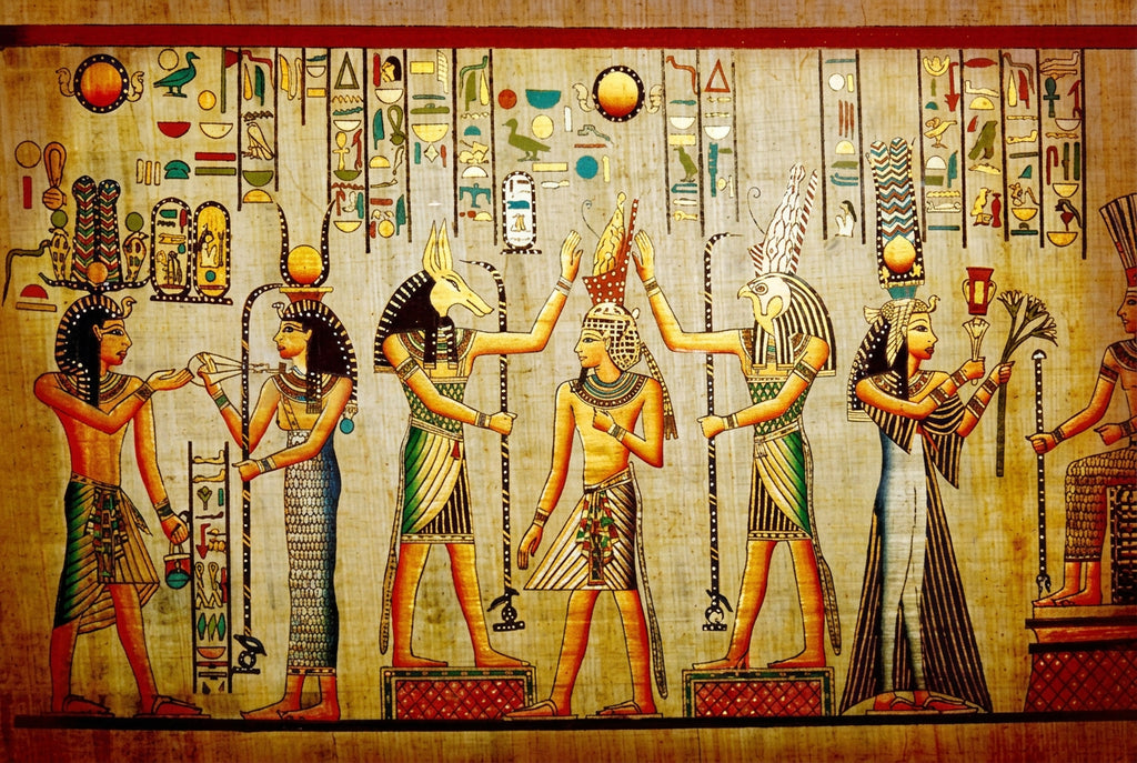 Awesome Colorful Egyptian Pharaoh Wallpaper Mural, Custom Sizes Available