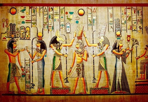 Awesome Colorful Egyptian Pharaoh Wallpaper Mural, Custom Sizes Available