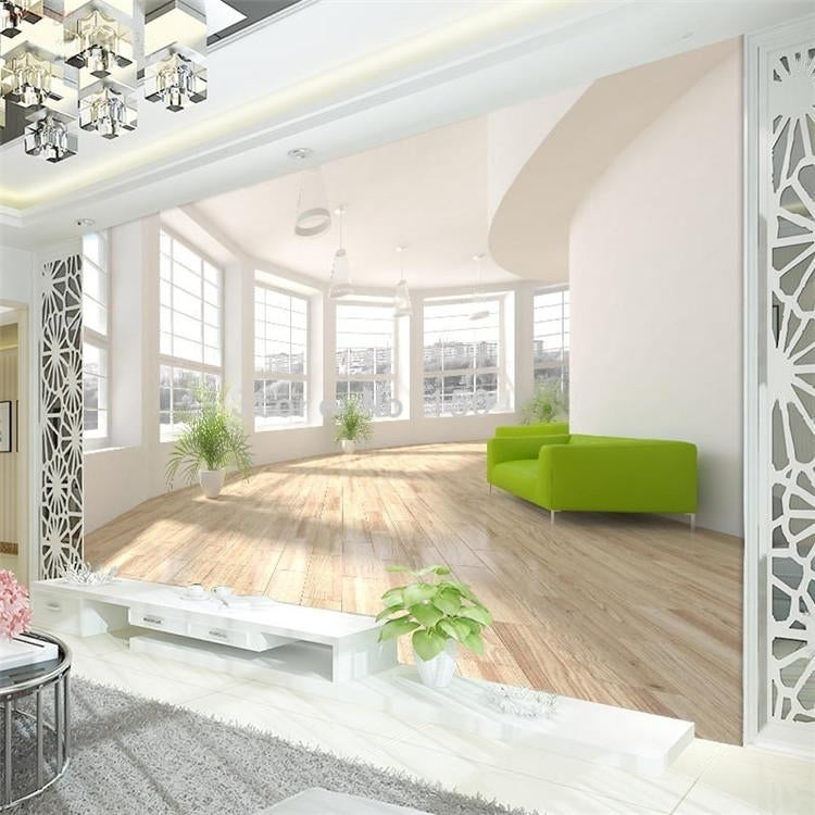 Modern Wall of Windows Wallpaper Mural, Custom Sizes Available