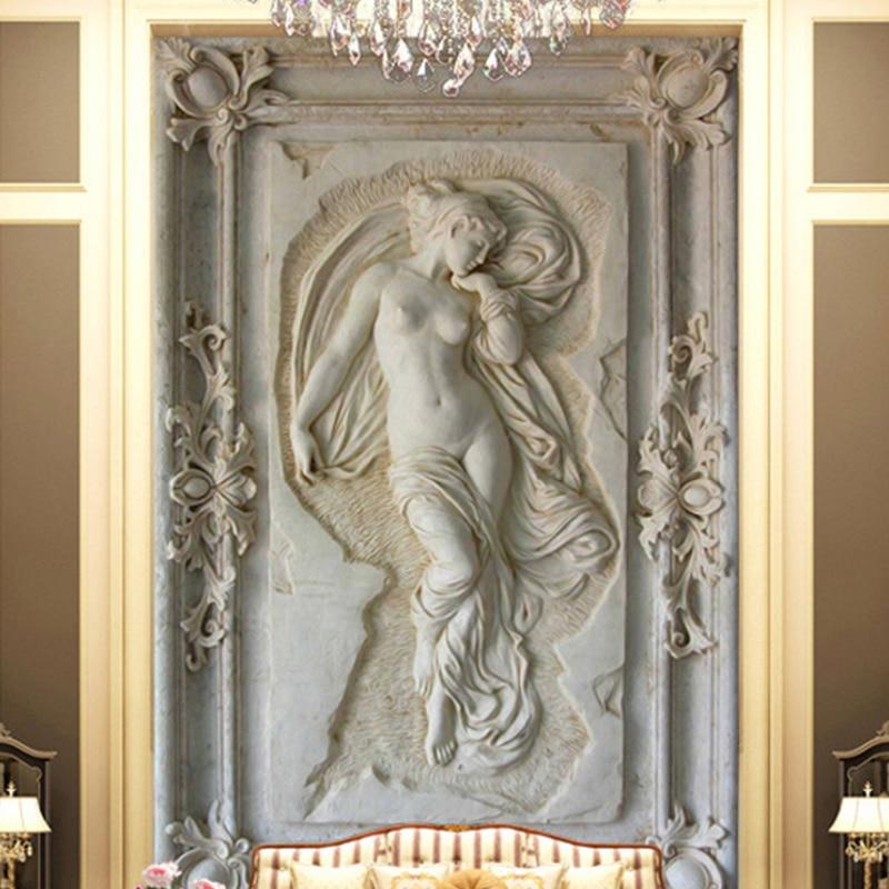 Nude Sculpture of Woman Wallpaper Mural, Custom Sizes Available