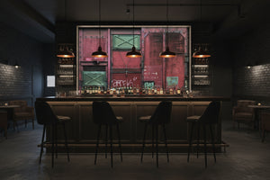 Industrial Weathered Walls Wallpaper Mural, Custom Sizes Available