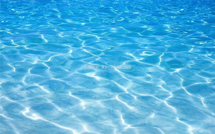 Seawater PVC Waterproof Vinyl Floor Mural, Self Adhesive, Custom Sizes Available
