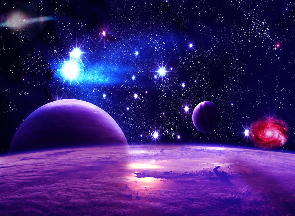 Self-Adhesive Fantasy Space Galaxy Wallpaper Mural, Custom Sizes Available