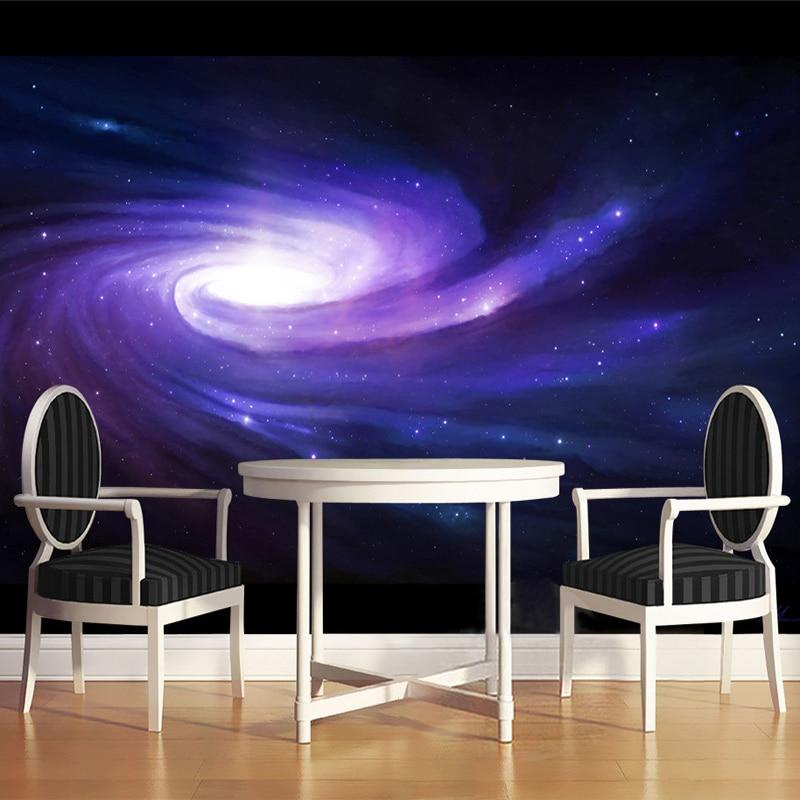 Mural de papel pintado Galaxia espacial, tamaños personalizados disponibles