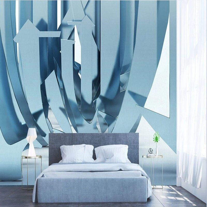3D Abstract Circular Shapes Wallpaper Mural, Custom Sizes Available Wall Murals Maughon's 