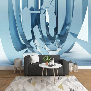 3D Abstract Circular Shapes Wallpaper Mural, Custom Sizes Available Wall Murals Maughon's Waterproof Canvas 