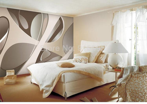 Image of 3D Abstract Geometric Shapes Wallpaper Mural, Custom Sizes Available Maughon's 