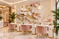 3D Relief Magnolia Wallpaper Mural, Custom Sizes Available Maughon's 