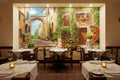 Quaint Arch And Italian Street View Wallpaper Mural, Custom Sizes Available