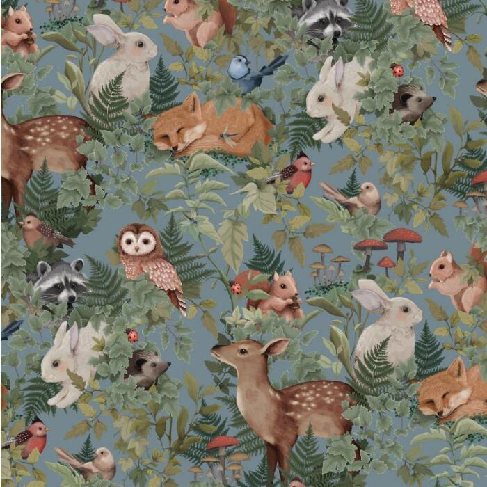 Asian Inspired Animal Print Wallpaper Murals, Custom Sizes, Less Waste