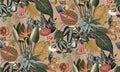 Asian Inspired Animal Print Wallpaper Murals, Custom Sizes, Less Waste
