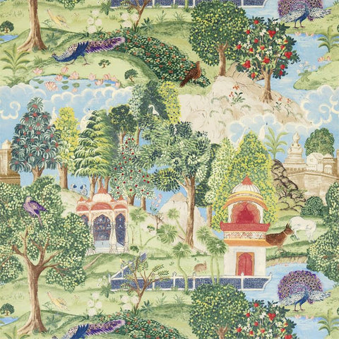 Image of Beautiful Asian Repeating Pattern Mural Wallpaper, Custom Sizes, Less Waste