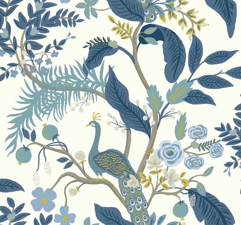 Beautiful Asian Repeating Pattern Mural Wallpaper, Custom Sizes, Less Waste