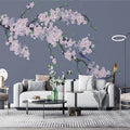 Birds On Plum Blossom Wallpaper Mural, Custom Sizes Available