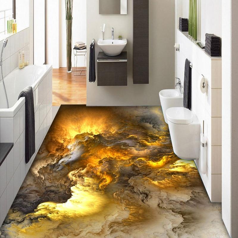 Abstract Dramatic Clouds Self Adhesive Floor Mural, Custom Sizes Available Maughon's 