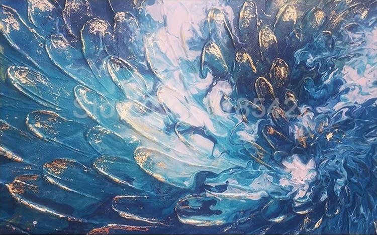 Abstract Feather Painting Wallpaper Mural, Custom Sizes Available Wall Murals Maughon's 