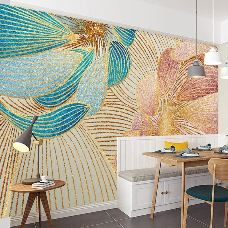Abstract Flower Petals Wallpaper Mural, Custom Sizes Available Wall Murals Maughon's 